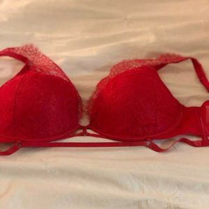 NEW WITHOUT TAGS Lingerie Red Lace Victoria's Secret Very Sexy Bra 36DDD